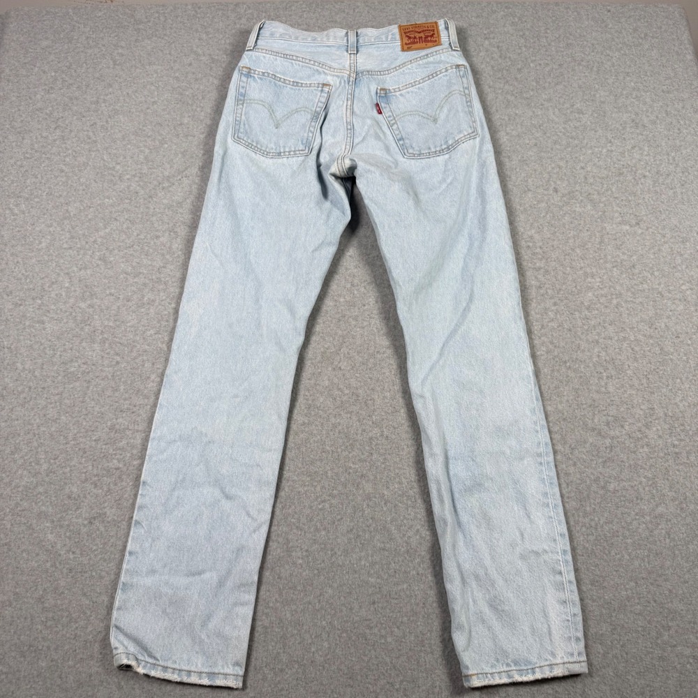 Levis 501 Original Fit Light Wash Straight Leg Button Fly Jeans W25 L30
